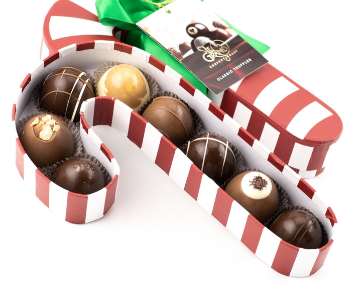 Candy Cane - 8 Pc Petite Chocolate Truffle Box