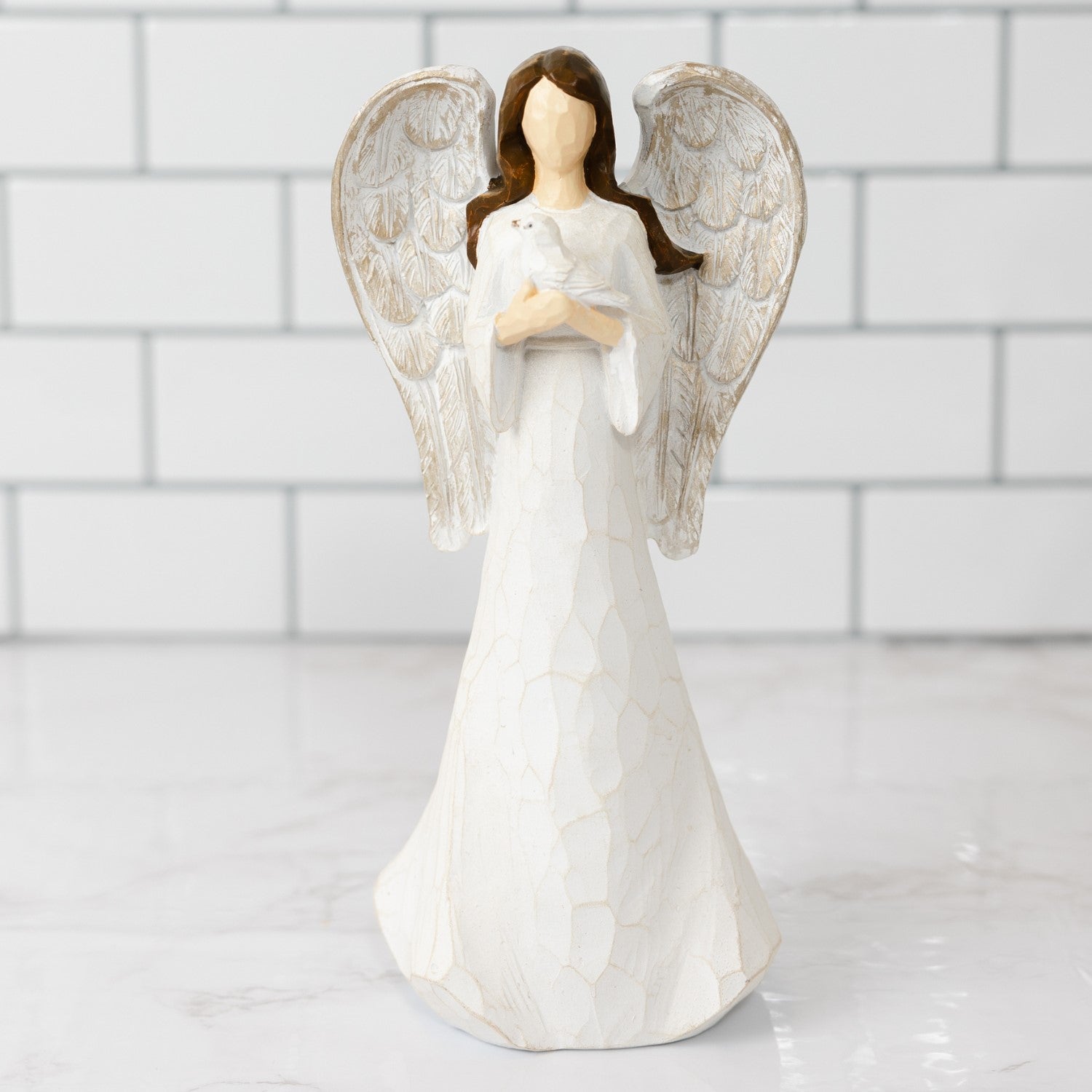 Tall Resin Angel – The Orange Bandana