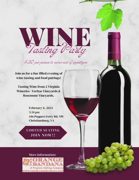Wine Tasting February 8, 2024--SOLD OUT